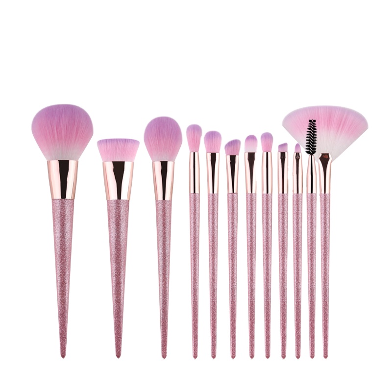 12pcs Bling Makeup Brush Set