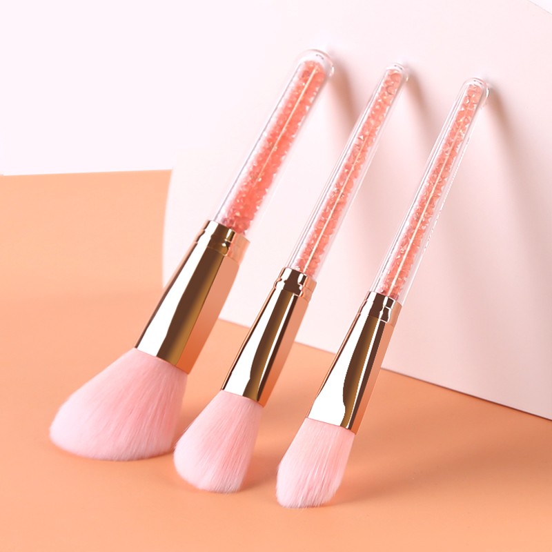 Glitter makeup brush set